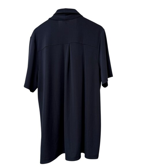 TALBOTS Slinky Cardigan Plus Size 2X Navy Blue Open Front Stretch Jersey NWT - Picture 3 of 10